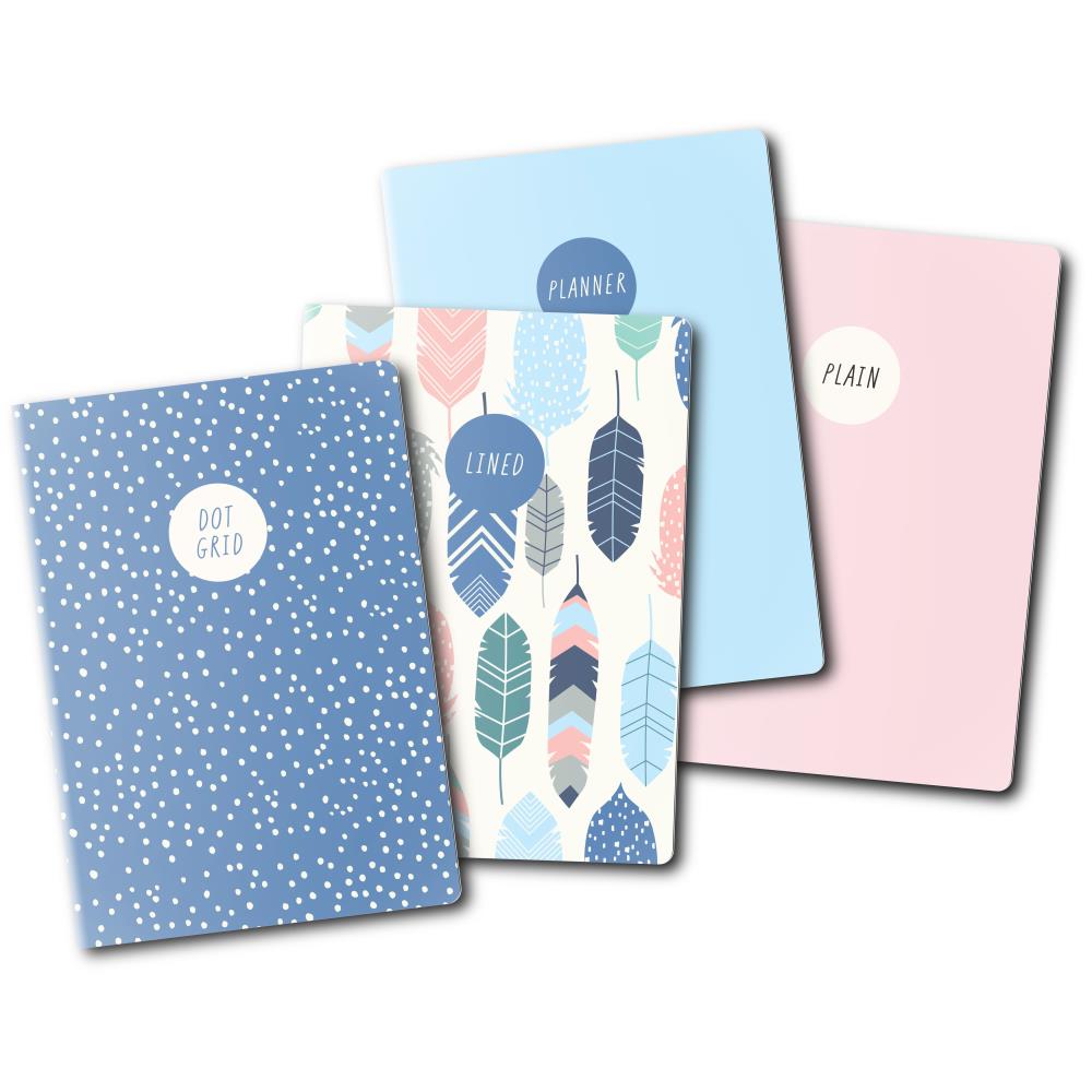 Carpe Diem A6 Notebooks 4/Pkg
