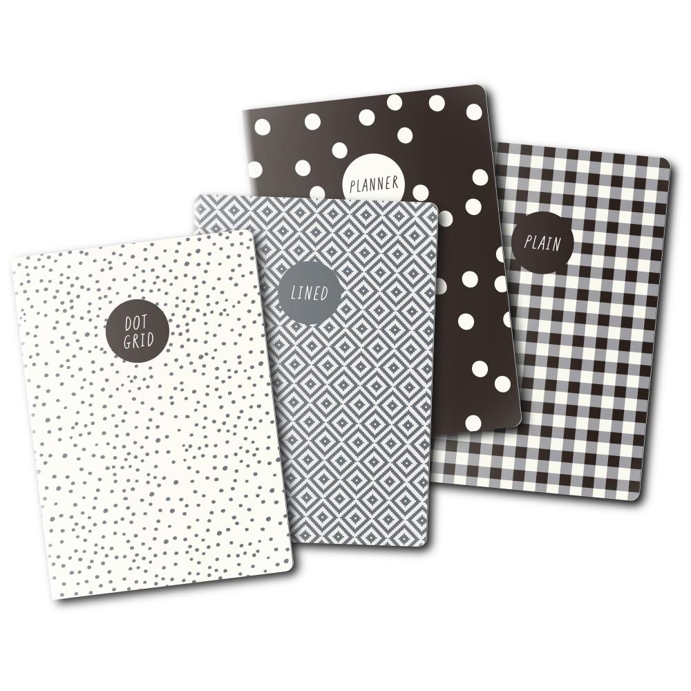Carpe Diem A6 Notebooks 4/Pkg