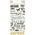 Simple Vintage Weathered Garden Foam Stickers 66/Pkg