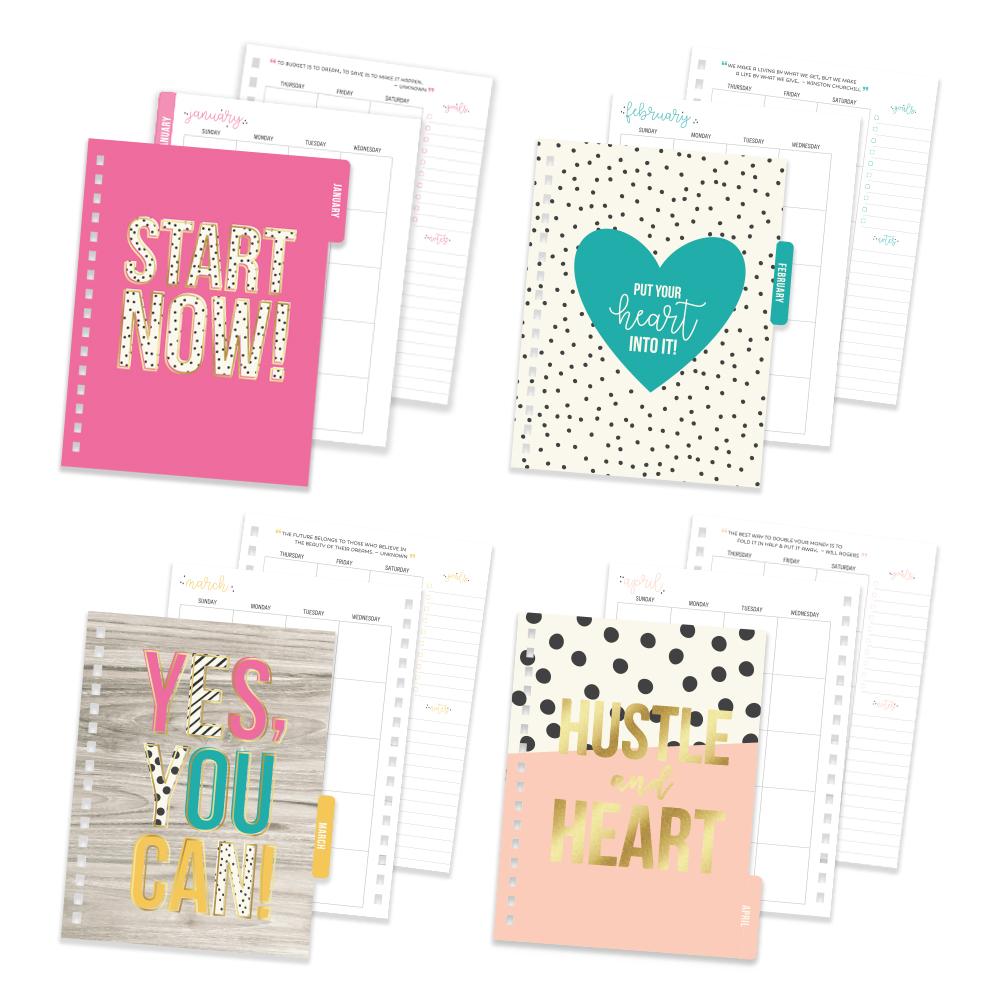 Carpe Diem Budget 12 Month Spiral Planner - Undated