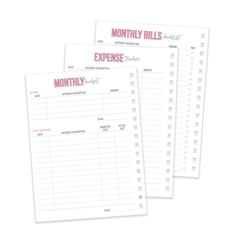 Carpe Diem Budget 12 Month Spiral Planner - Undated
