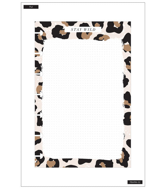 Happy Planner Mini Block Pad 8.25"X5.25" 100/Pkg Wild Styled