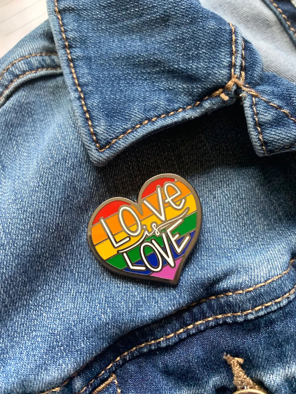 Love is Love Enamel Pin
