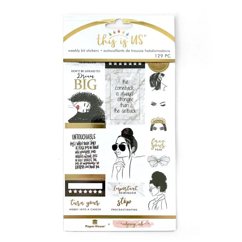Glamorous Girls Weekly Sticker Kit