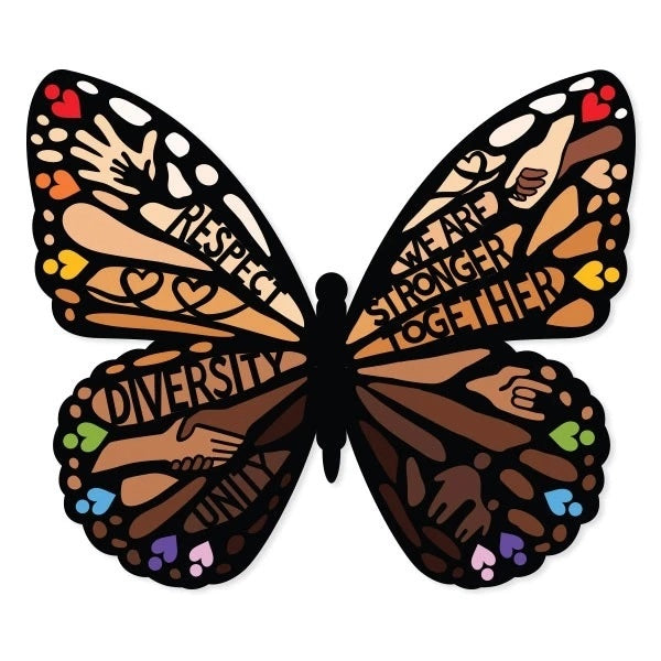 Diversity Butterfly Vinyl Stickers