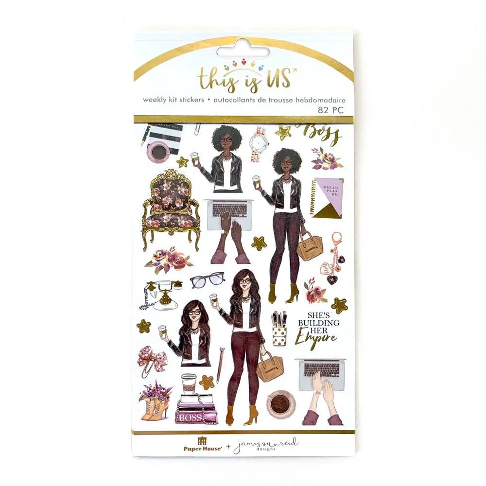 Girl Boss Weekly Sticker kit