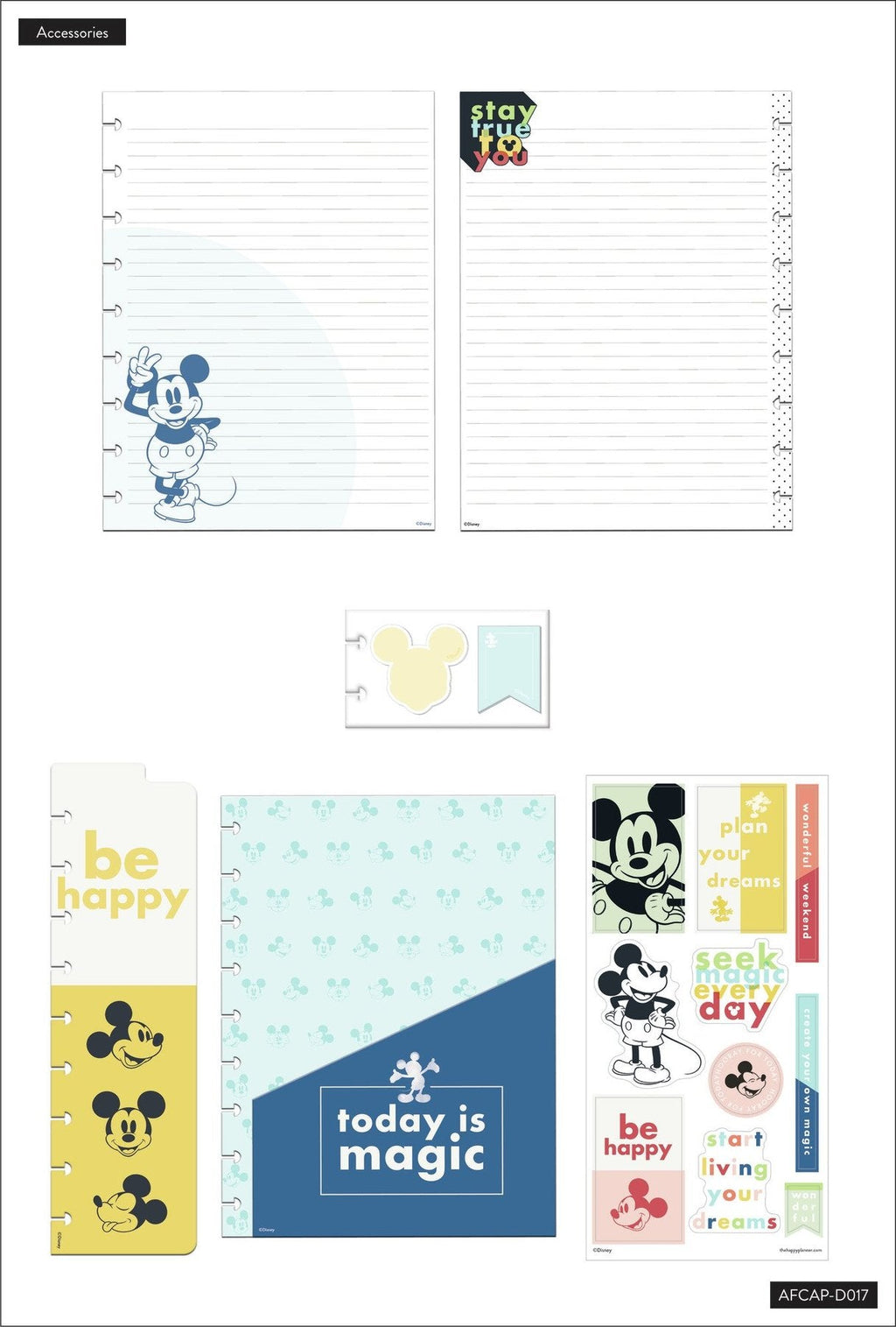 Disney © Mickey Mouse Colorblock Accessory Pack