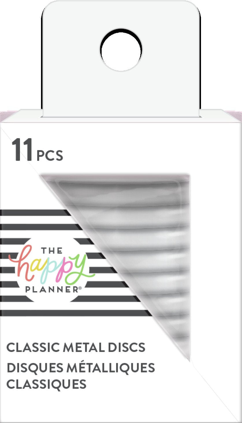 Medium Metal Discs - White