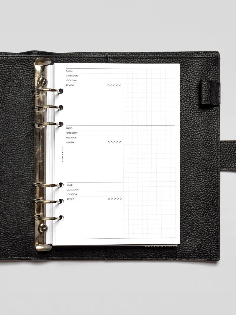 Experience Tracker Inserts - A5