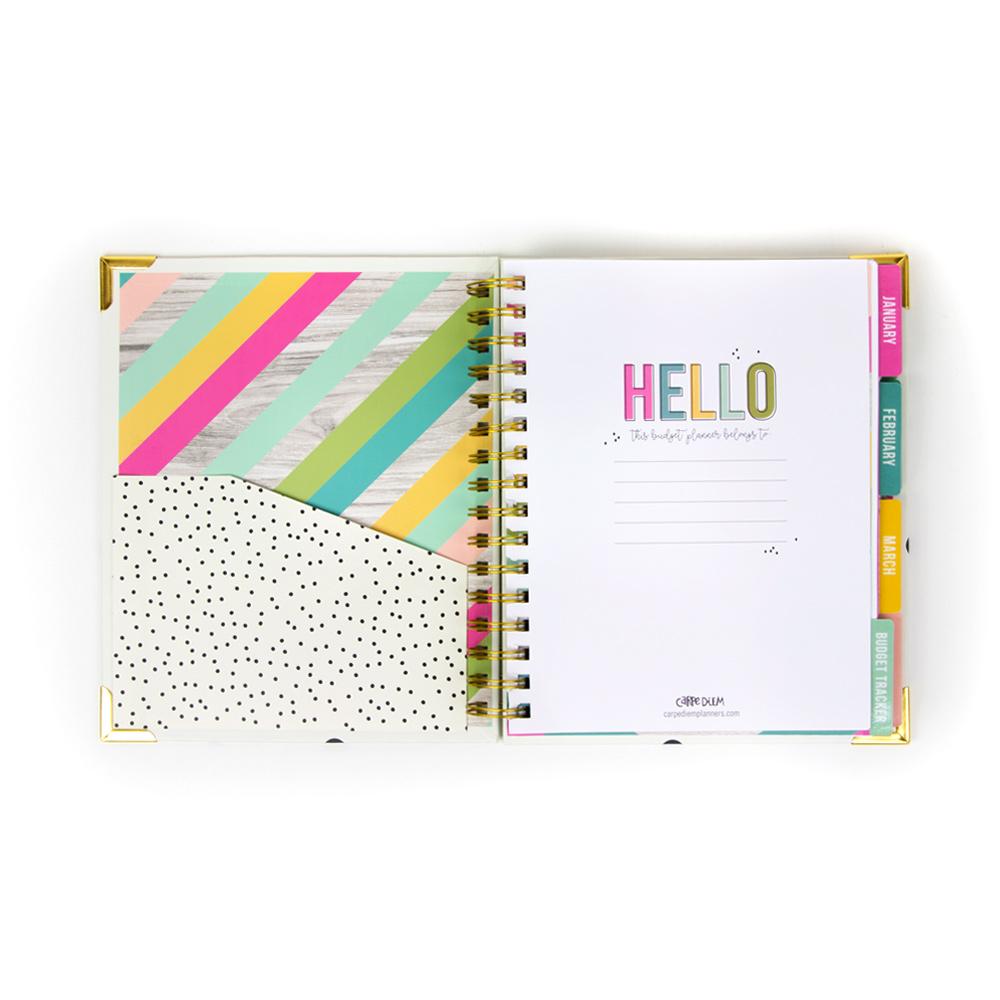 Carpe Diem Budget 12 Month Spiral Planner - Undated