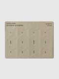Leather Planner Sticker Dividers - Ristretto