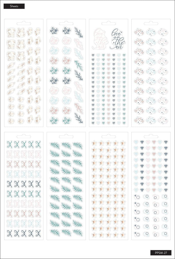 Petite Sticker Sheets - Wedding