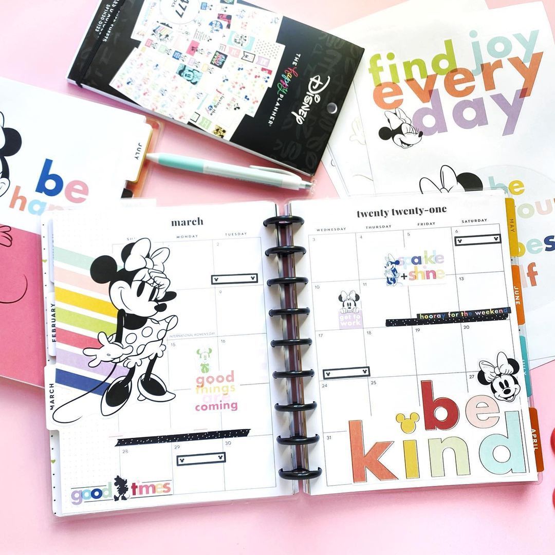 Disney © Minnie Mouse Colorblock Large Icons Stickers
