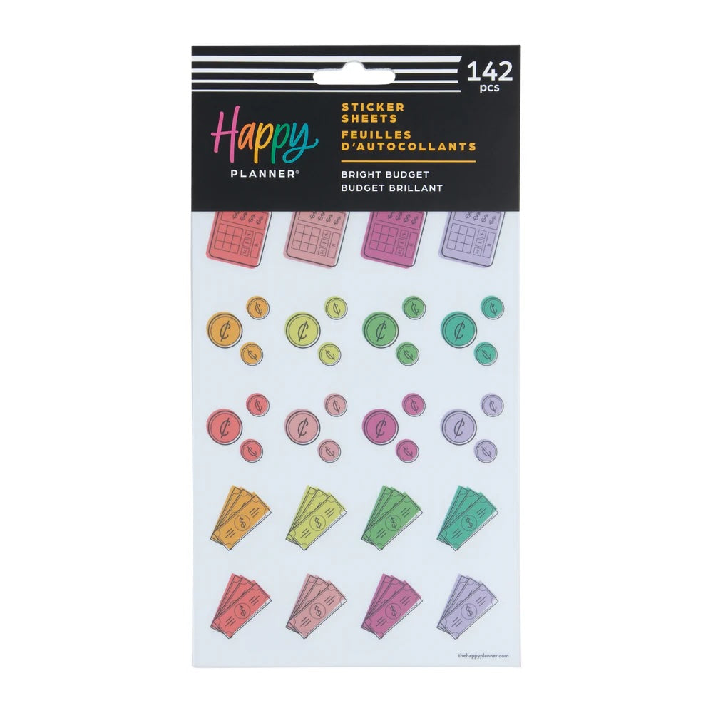 Bright Budget - 5 Sticker Sheets