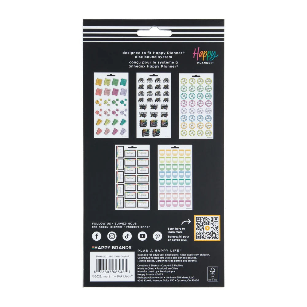 Bright Budget - 5 Sticker Sheets