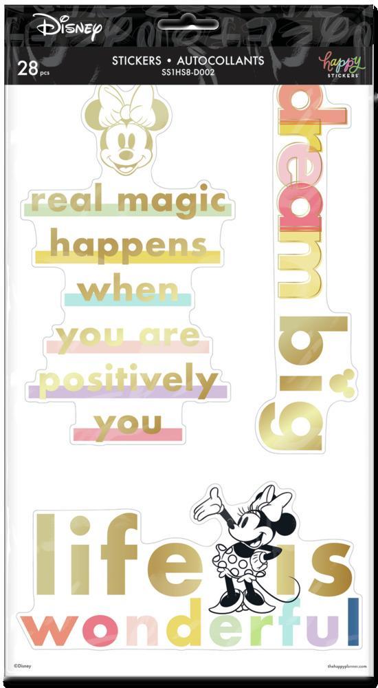 Disney © Minnie Mouse Colorblock Large Icons Stickers