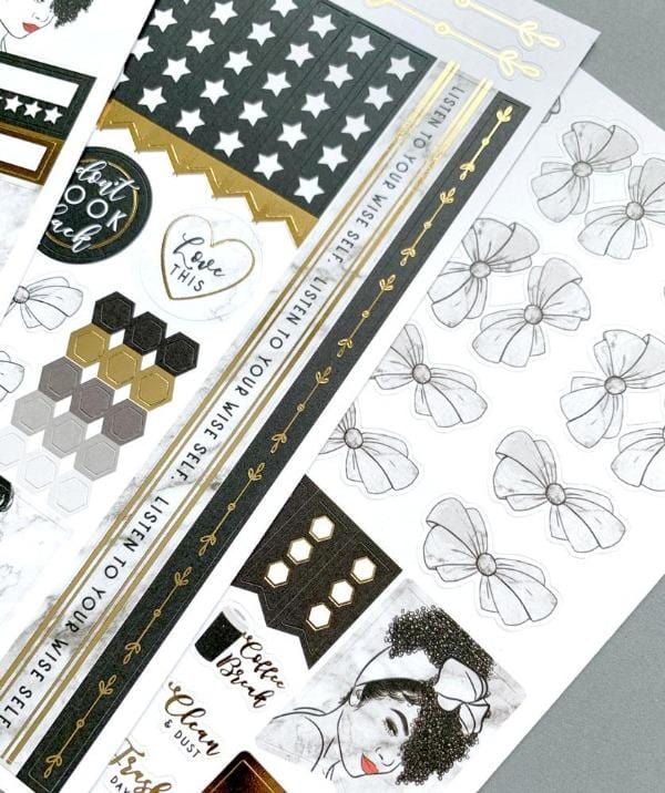 Glamorous Girls Weekly Sticker Kit