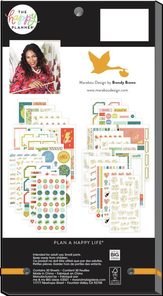 The Happy Planner x Marabou Design Value Pack Stickers - Life is Sweet - Big