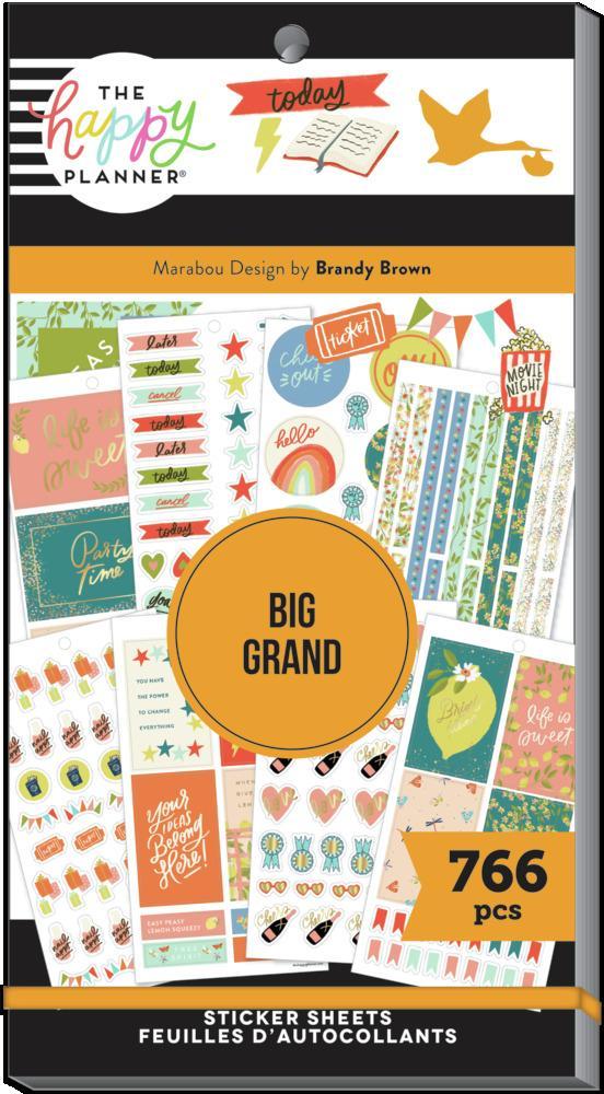 The Happy Planner x Marabou Design Value Pack Stickers - Life is Sweet - Big