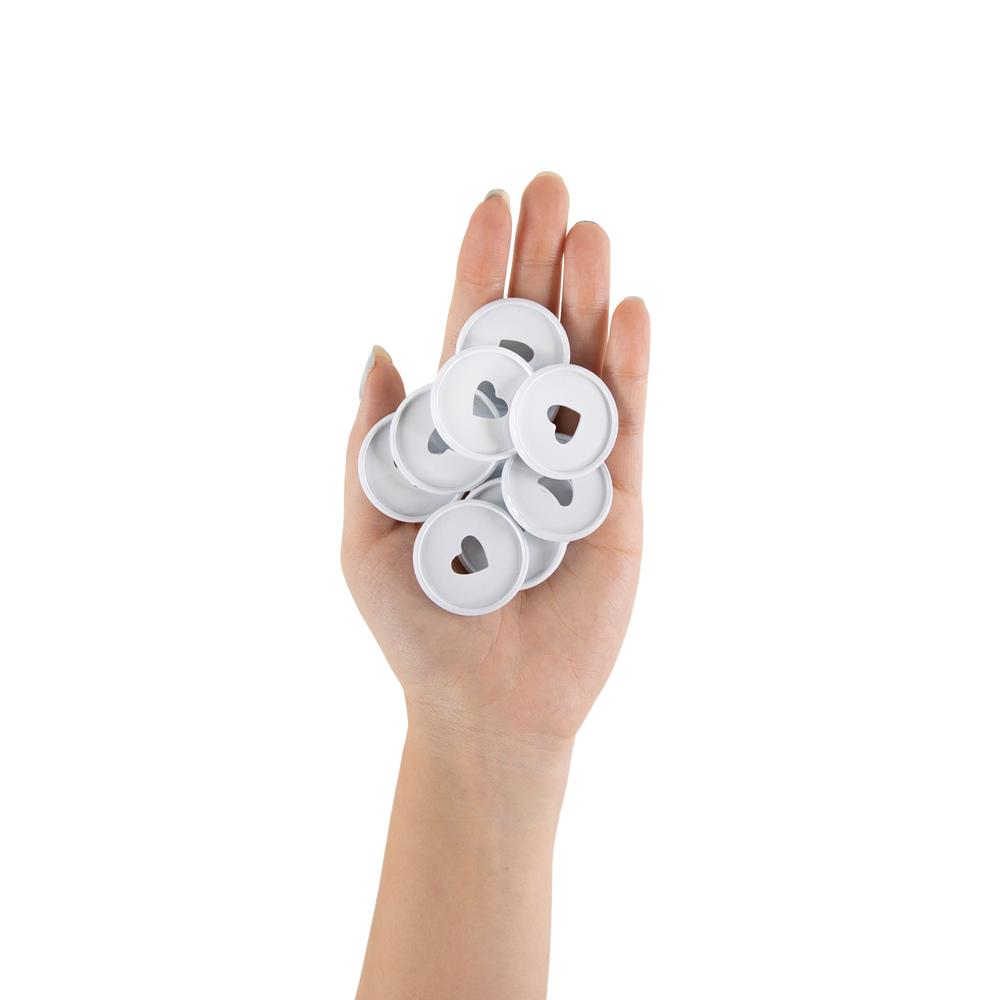 Medium Metal Discs - White