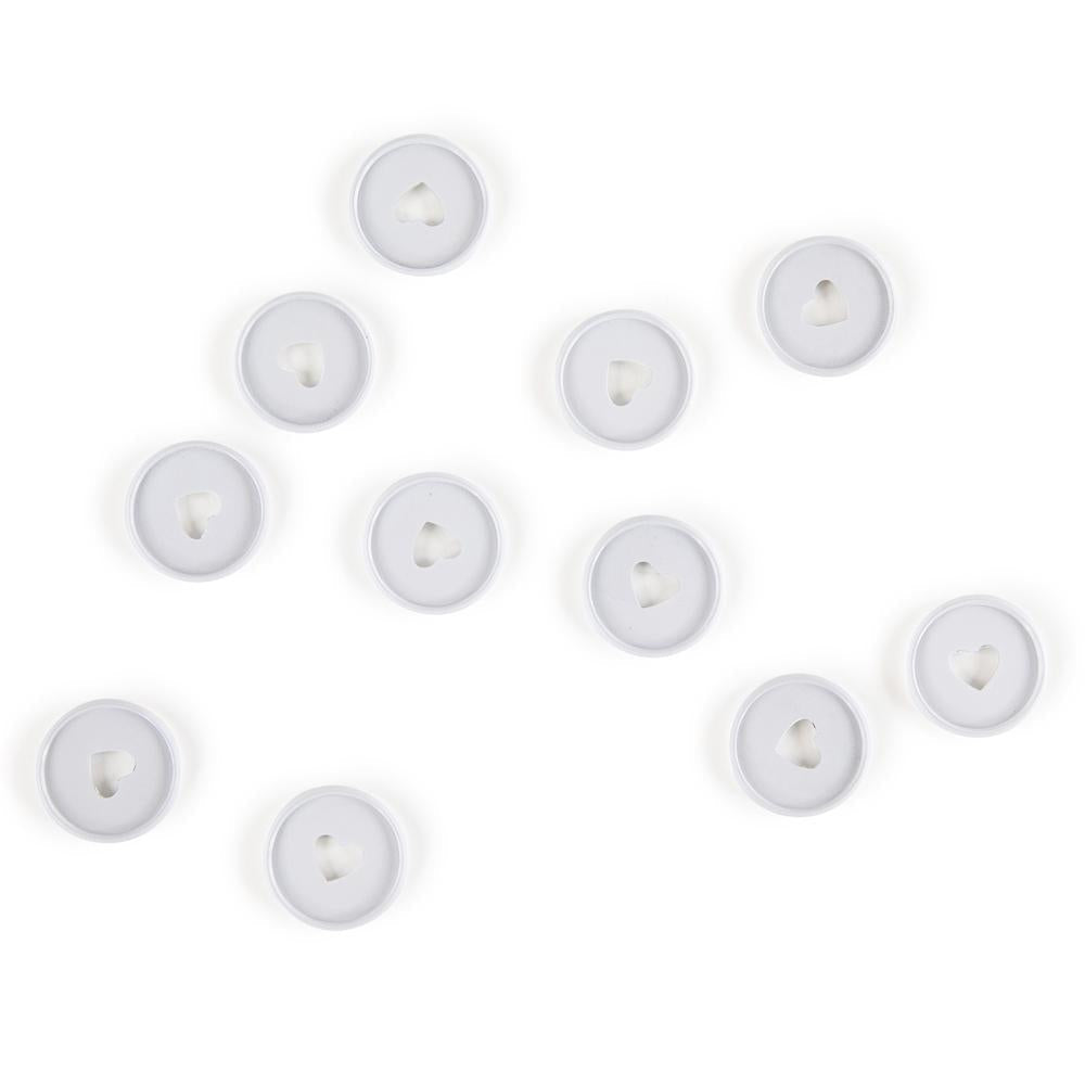 Medium Metal Discs - White