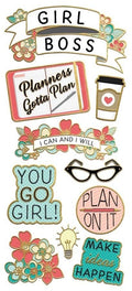 Girl Power Faux Enamel Sticker
