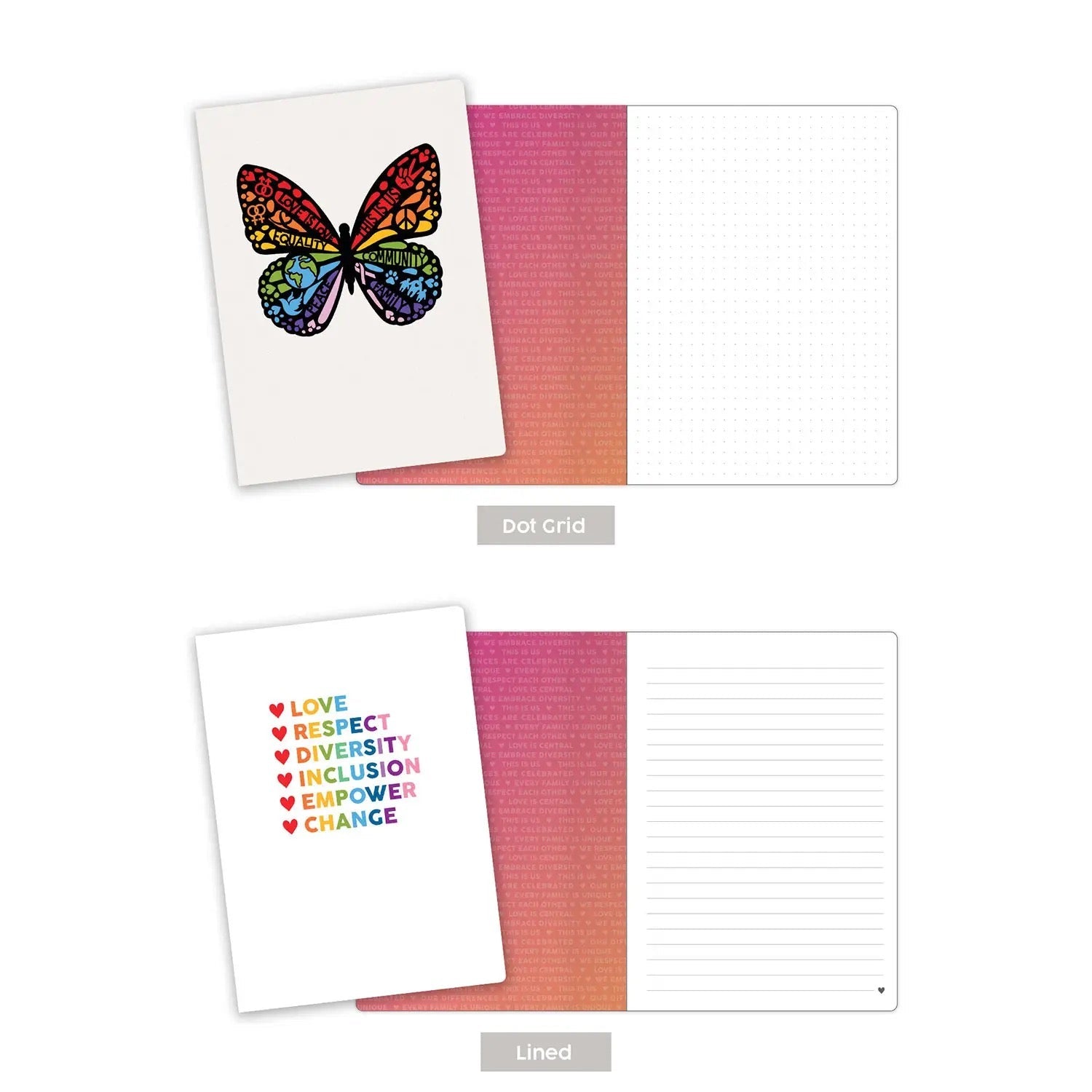 Shades of Love 2pk Notebooks