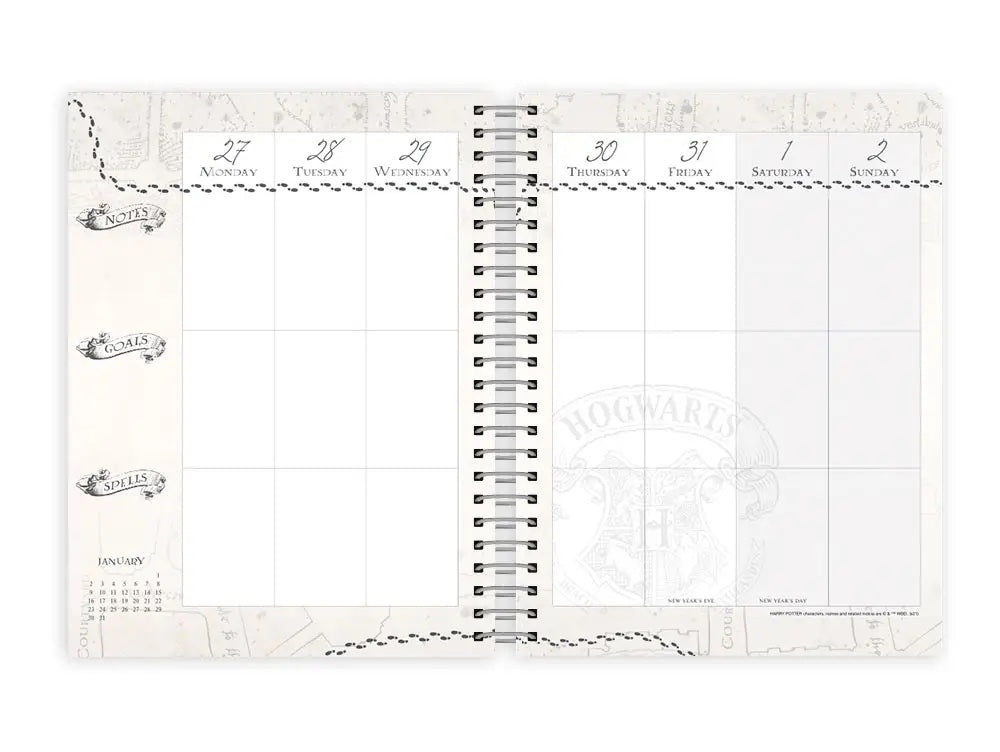 2022 Retro Marauder's Map - Purple 12 month dated planner