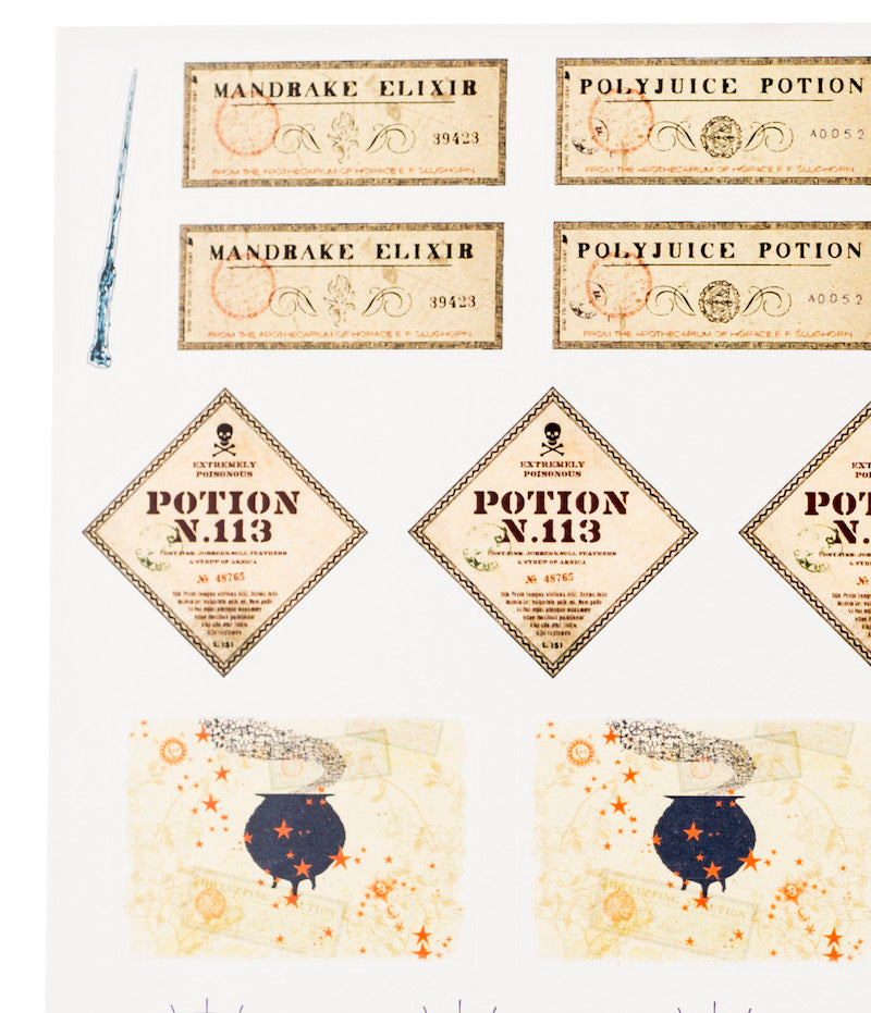 Harry Potter™ Potions And Spells Sticker Sheet Set